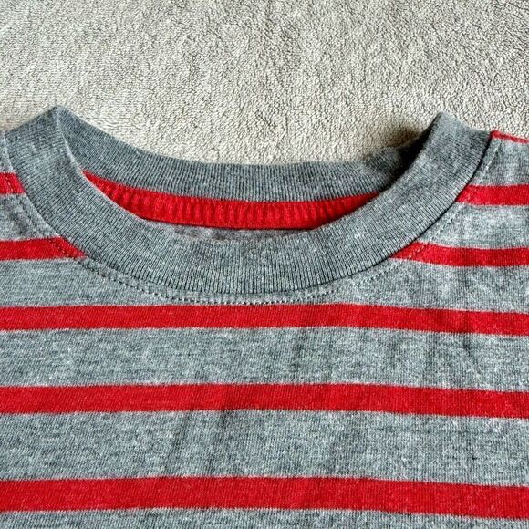 Cat & Jack Grey with Red Stripes Longsleeved T-shirt - Picture 3 of 6